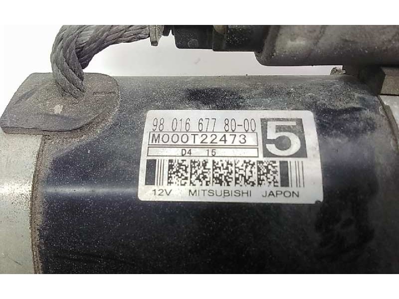 Recambio de motor arranque para peugeot 208 1.4 hdi fap referencia OEM IAM 980166778000 SIDAMON 