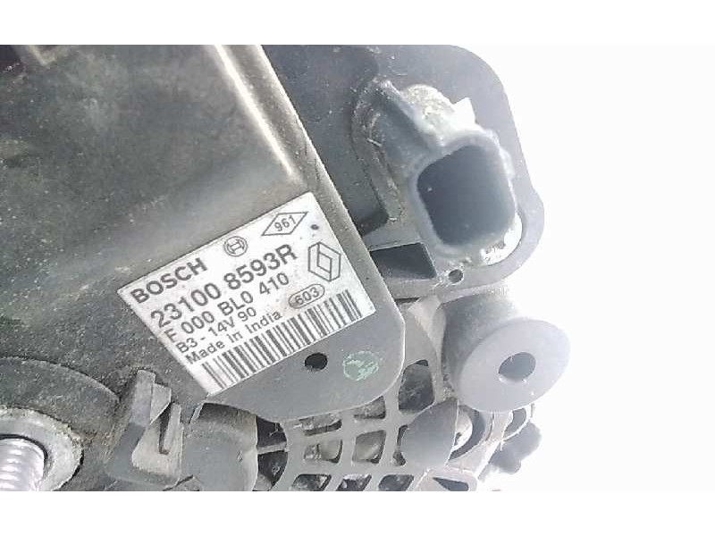 Recambio de alternador para dacia sandero 0.9 tce cat referencia OEM IAM 231008593R SIDAMON 