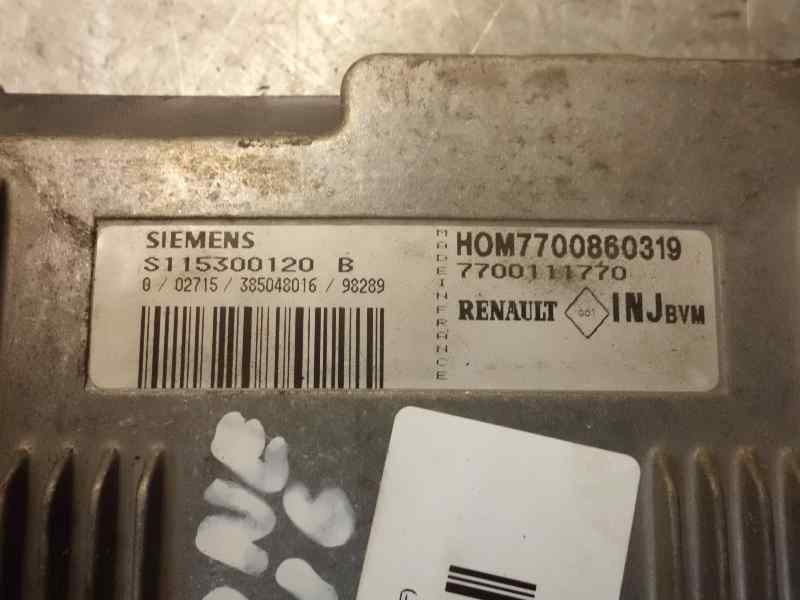 Recambio de centralita motor uce para renault megane i coach/coupe (da0) 1.6 referencia OEM IAM S115300120B 260 