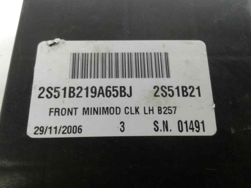 Recambio de cerradura puerta delantera derecha para ford fiesta (cb1) referencia OEM IAM 2S51B219A65BJ 2S51B21 