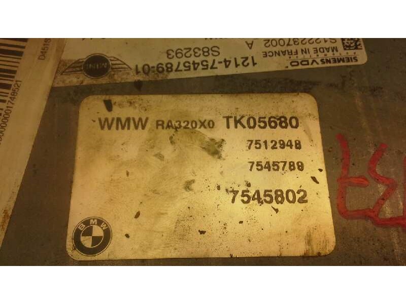 Recambio de centralita motor uce para mini mini (r50,r53) one referencia OEM IAM 7545802 1214-7545789-01 S122237002