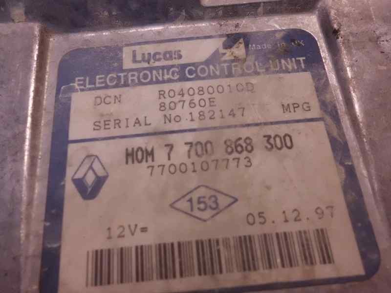 Recambio de centralita motor uce para renault kangoo (f/kc0) referencia OEM IAM R04080010D 275 