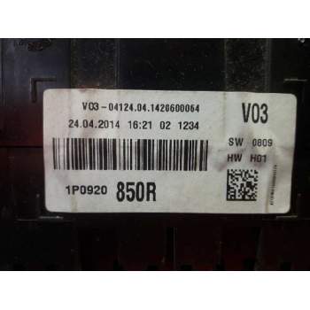 Recambio de cuadro instrumentos para seat altea xl (5p5) 2.0 tdi referencia OEM IAM IP0920850R A2C84681800 