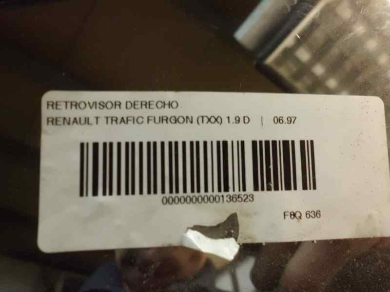 Recambio de retrovisor derecho para renault trafic (desde 5.89) 1.9 diesel referencia OEM IAM   