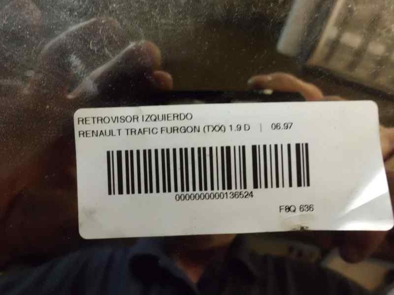 Recambio de retrovisor izquierdo para renault trafic (desde 5.89) 1.9 diesel referencia OEM IAM   