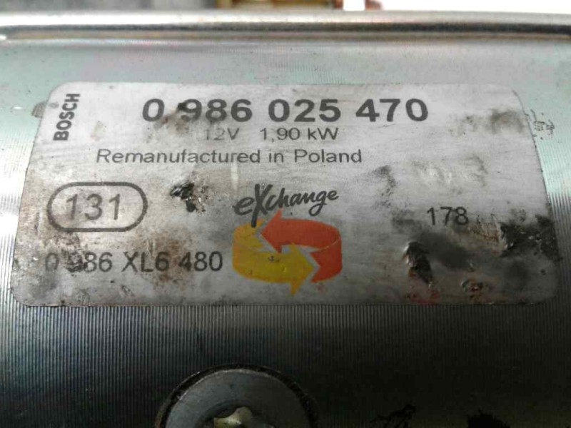 Recambio de motor arranque para peugeot 807 2.0 16v hdi fap cat (rhr / dw10bted4) referencia OEM IAM 0986025470  