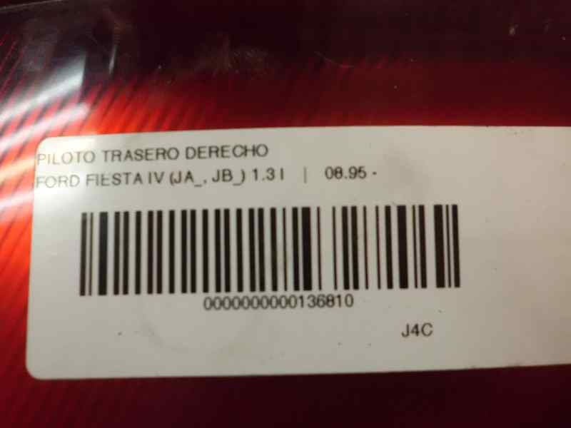Recambio de piloto trasero derecho para ford fiesta berlina 1.3 cat (endura-e) referencia OEM IAM   