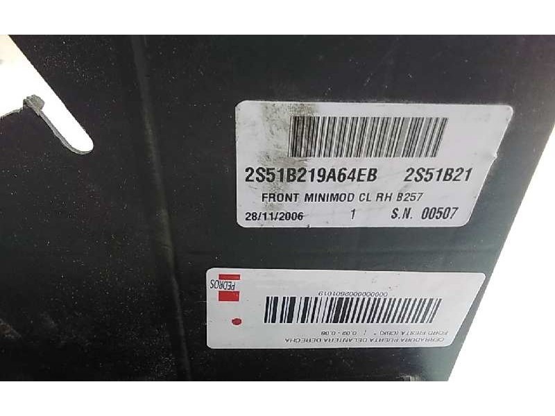 Recambio de cerradura puerta delantera derecha para ford fiesta (cbk) referencia OEM IAM 2S51B219A64EB  