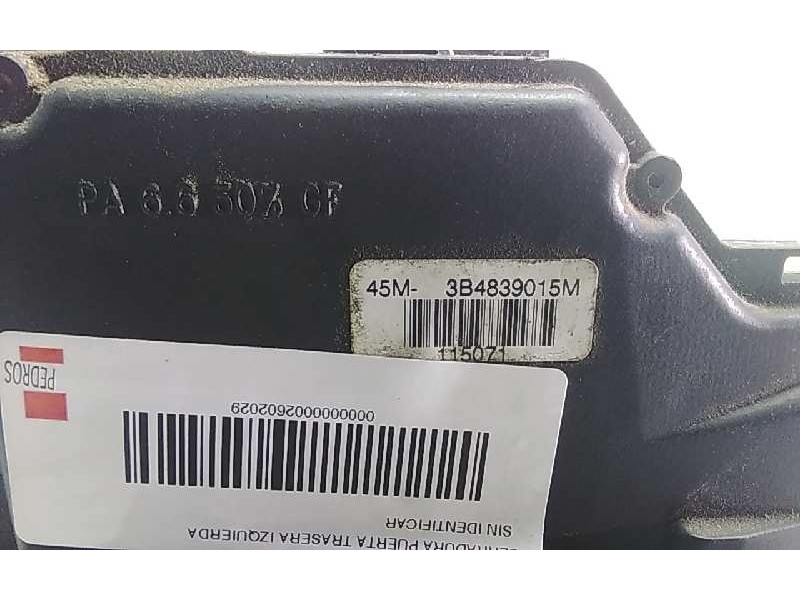 Recambio de cerradura puerta trasera izquierda para seat leon (5f1) referencia OEM IAM 3B4839015M  