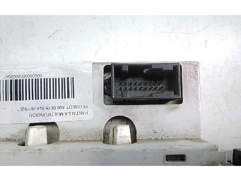 Recambio de pantalla multifuncion para peugeot 406 berlina (s1/s2) referencia OEM IAM 9638358577A  