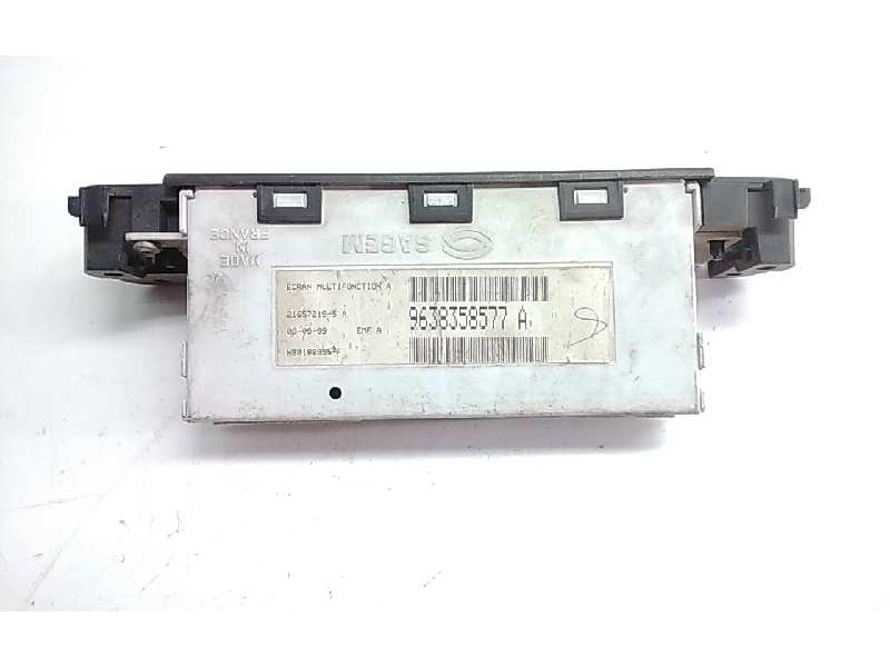 Recambio de pantalla multifuncion para peugeot 406 berlina (s1/s2) referencia OEM IAM 9638358577A  