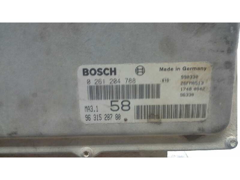 Recambio de centralita motor uce para citroen saxo 1.1 image referencia OEM IAM 0261204788 222 