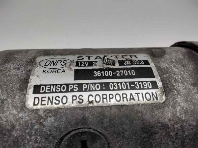 Recambio de motor arranque para kia sportage ex referencia OEM IAM 3610027010 031013190 