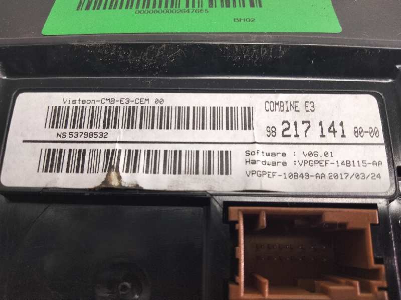 Recambio de cuadro instrumentos para citroen c4 cactus 1.6 blue-hdi fap referencia OEM IAM 9821714180  