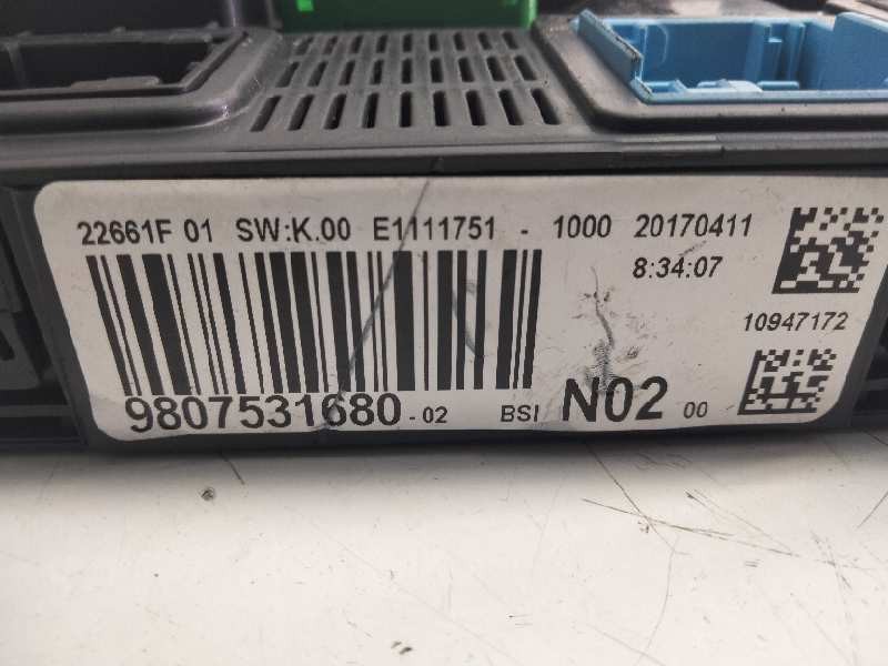 Recambio de centralita bsi para citroen c4 cactus 1.6 blue-hdi fap referencia OEM IAM 9806531680  