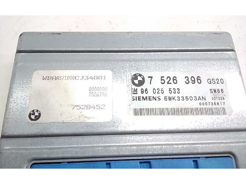 Recambio de centralita cambio automatico para bmw serie 3 berlina (e46) 320d referencia OEM IAM 7526396GS20  