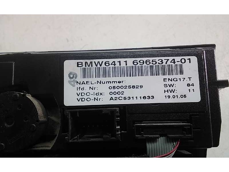 Recambio de mando calefaccion / aire acondicionado para bmw serie 3 berlina (e90) 320d referencia OEM IAM 696537401  