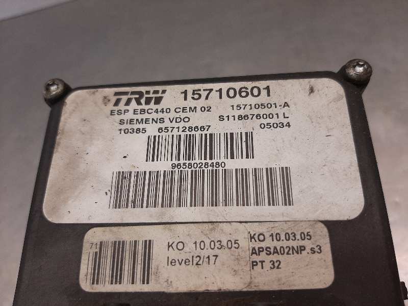 Recambio de centralita abs para peugeot 407 st confort referencia OEM IAM 9658028480 15710601 
