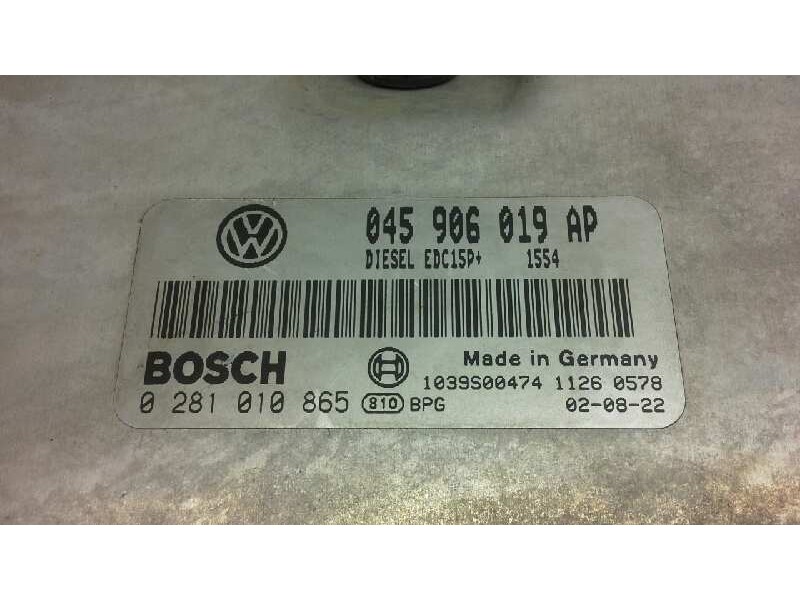 Recambio de centralita motor uce para volkswagen polo (9n1) trendline referencia OEM IAM 0281010865 286 