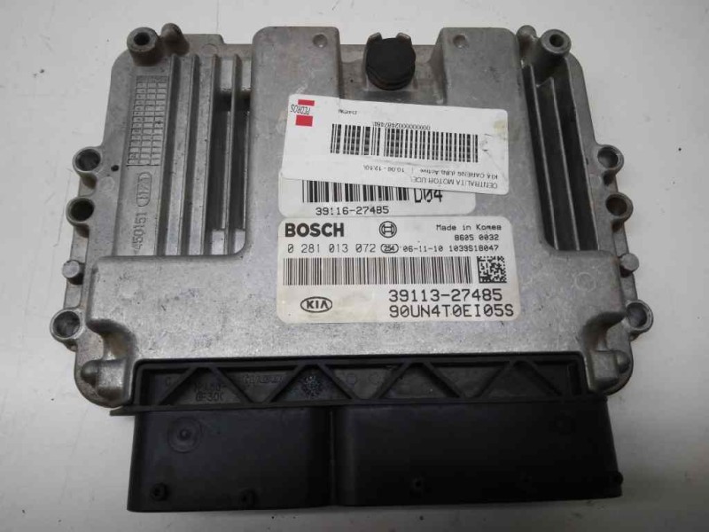 Recambio de centralita motor uce para kia carens (un) active referencia OEM IAM 3911327485  