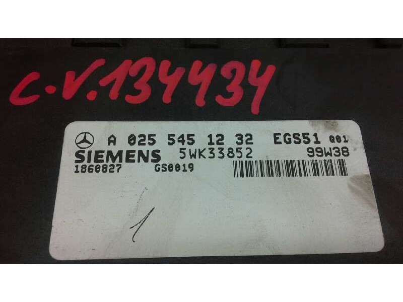 Recambio de centralita control transmision para mercedes clase e (w210) berlina diesel 270 cdi (210.016) referencia OEM IAM A025