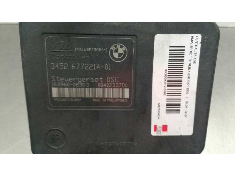 Recambio de centralita abs para bmw serie 1 berlina (e81/e87) 120d referencia OEM IAM 34506784810  