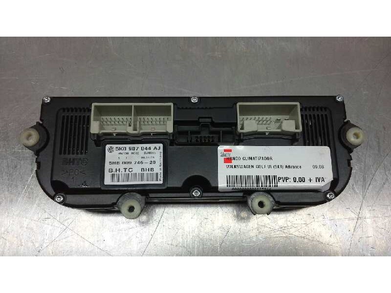 Recambio de mando climatizador para volkswagen golf vi (5k1) advance referencia OEM IAM 5K0907044AJ  