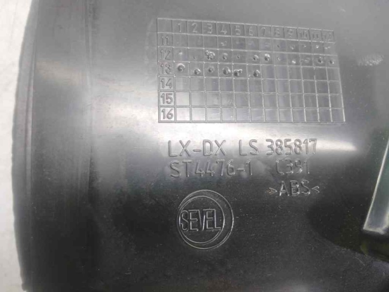 Recambio de aireador derecho para peugeot boxer caja cerr. techo elevado (bat.3450)(335)(2007 =>) hdi (335) referencia OEM IAM  