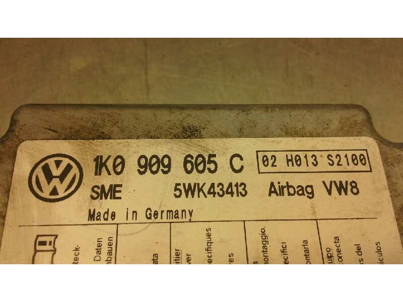 Recambio de centralita airbag para volkswagen golf v berlina (1k1) conceptline (e) referencia OEM IAM 5WK43413 370 