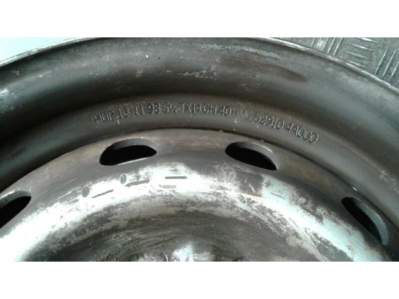 Recambio de llanta hierro para hyundai h 1 h 1 furg.caja cerr.c. puerta referencia OEM IAM 14PULGADAS5TORNILLOS  