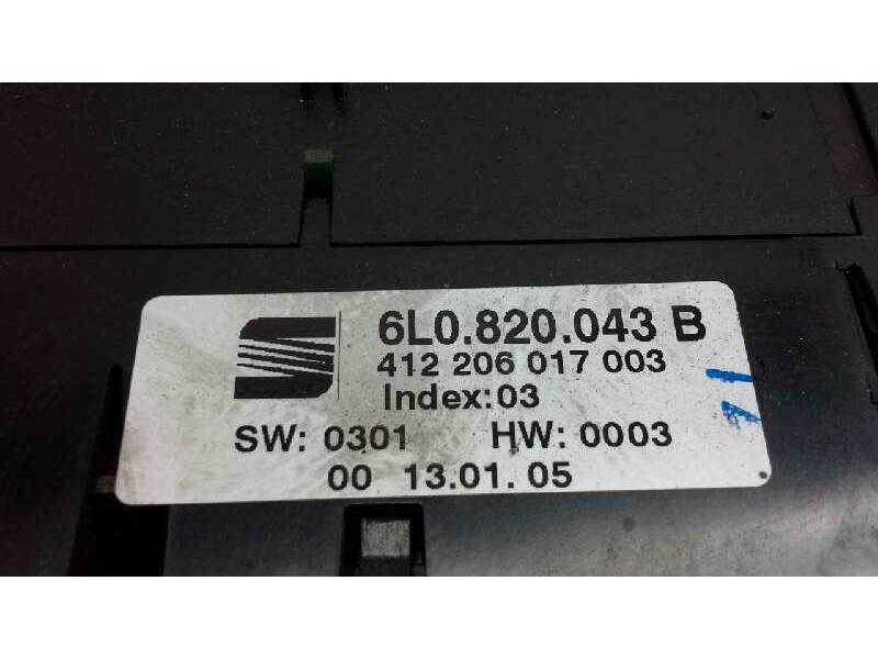 Recambio de mando climatizador para seat ibiza (6l1) cool referencia OEM IAM 6L0820043B  