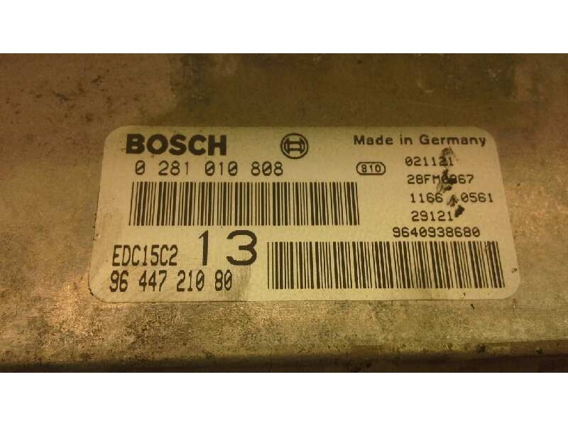 Recambio de centralita motor uce para citroen c5 berlina 2.0 hdi sx referencia OEM IAM 0281010808 321 