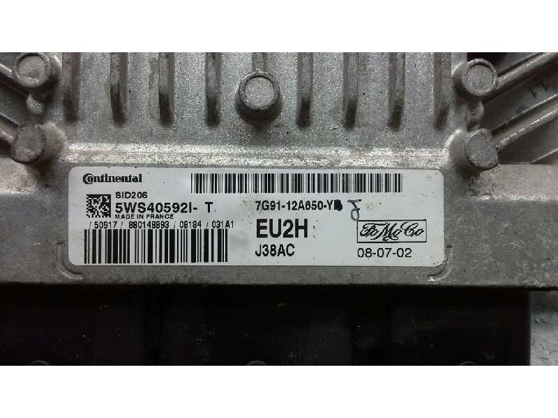 Recambio de centralita motor uce para ford mondeo sportbreak (ca2) trend referencia OEM IAM 5WS405921-T 7G91-12A650-Y J38AC