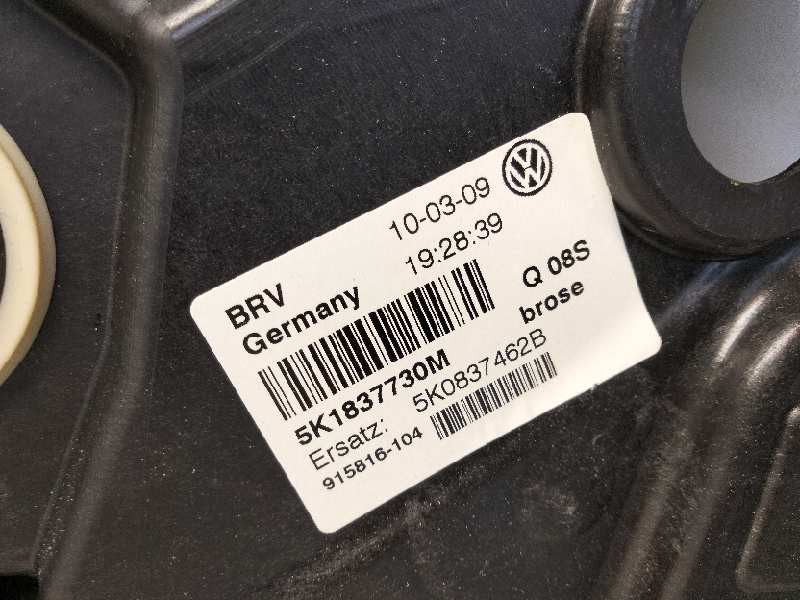 Recambio de elevalunas delantero derecho para volkswagen golf vii lim. 1.6 16v tdi dpf referencia OEM IAM 5K18377730M  