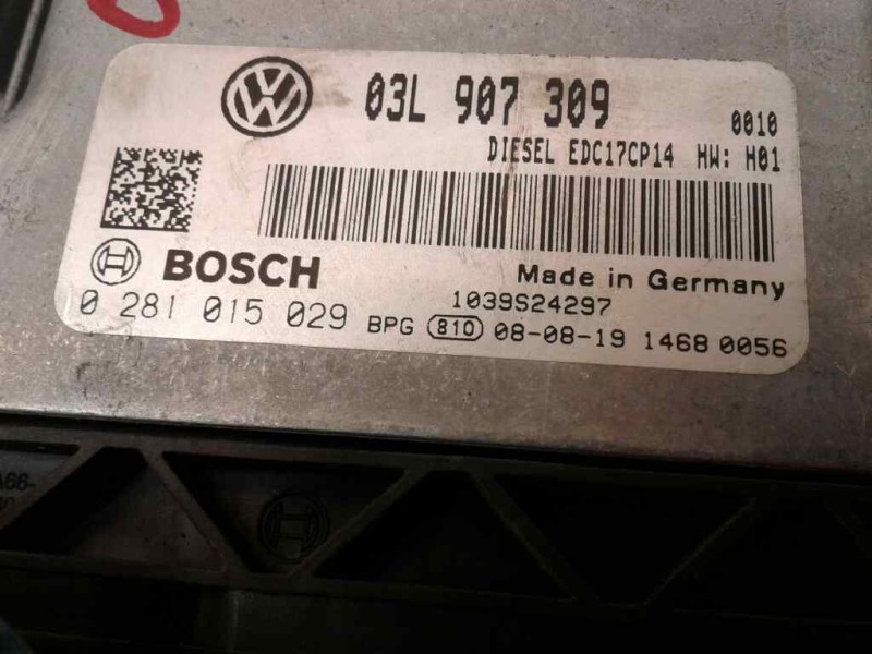 Recambio de centralita motor uce para volkswagen passat berlina (3c2) sportline referencia OEM IAM 03L907309  