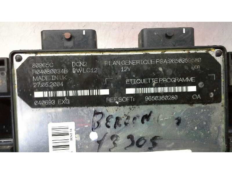 Recambio de centralita motor uce para citroen berlingo 1.9 diesel referencia OEM IAM  337 