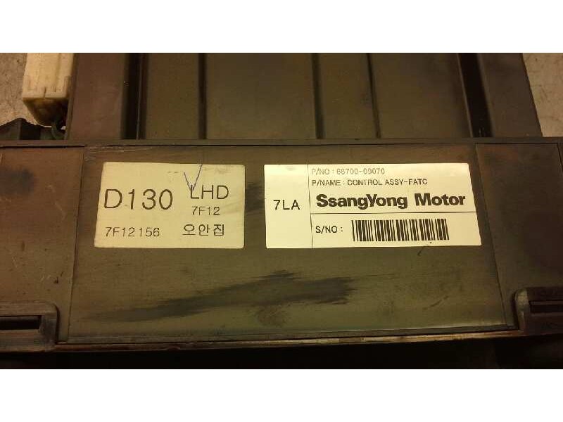 Recambio de mando climatizador para ssangyong kyron 2.0 referencia OEM IAM   