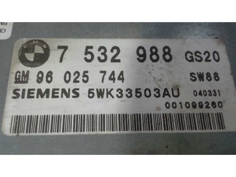 Recambio de centralita para bmw x3 (e83) 3.0d referencia OEM IAM  96025744 5WK33503AU