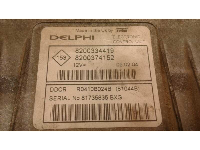 Recambio de centralita motor uce para renault megane ii classic berlina confort dynamique referencia OEM IAM 8200334419 223 