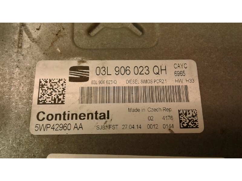 Recambio de centralita motor uce para seat toledo (kg3) reference referencia OEM IAM 03L906023QH 5WP42960AA 