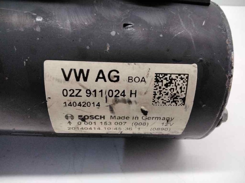 Recambio de motor arranque para seat toledo (kg3) reference referencia OEM IAM 02Z911024H 0001153007 