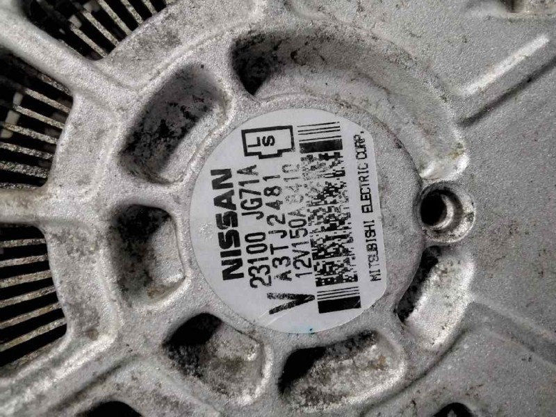 Recambio de alternador para renault koleos dynamique pack2 referencia OEM IAM 23100JG71A A3TJ2481 12V 150A