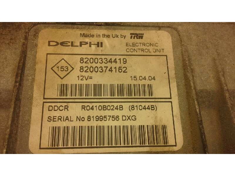Recambio de centralita motor uce para renault megane ii classic berlina confort authentique referencia OEM IAM 8200334419 223 