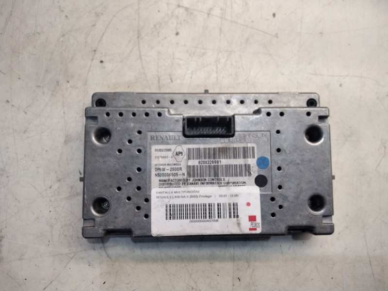 Recambio de pantalla multifuncion para renault laguna ii (bg0) privilege referencia OEM IAM 8200326981  