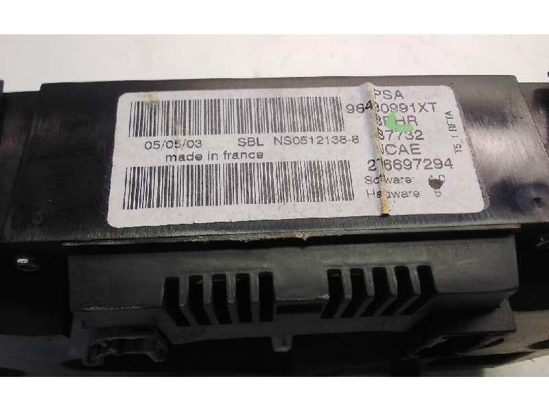 Recambio de mando climatizador para peugeot 307 (s1) xr clim referencia OEM IAM 96430991XT  