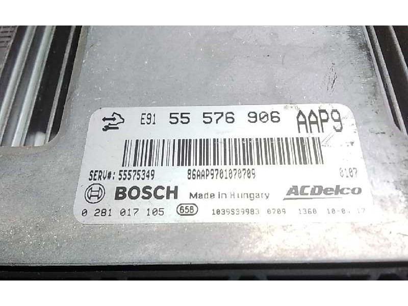 Recambio de centralita motor uce para opel insignia berlina 2.0 cdti cat referencia OEM IAM E9155576906 0281017105 