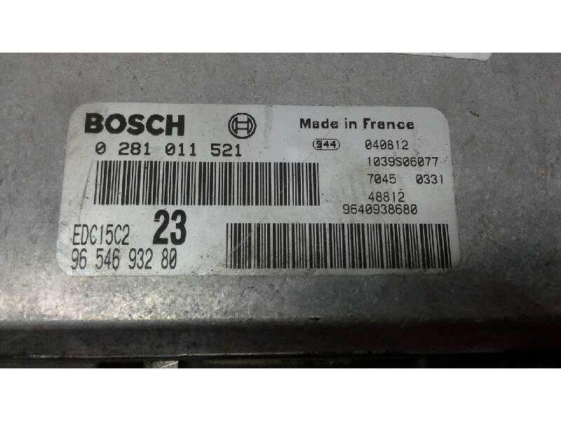 Recambio de centralita motor uce para citroen xsara picasso 2.0 hdi exclusive referencia OEM IAM 0281011521 9654693280 