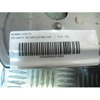 Recambio de bomba aceite para peugeot 307 (s1) 2.0 hdi cat referencia OEM IAM   109521