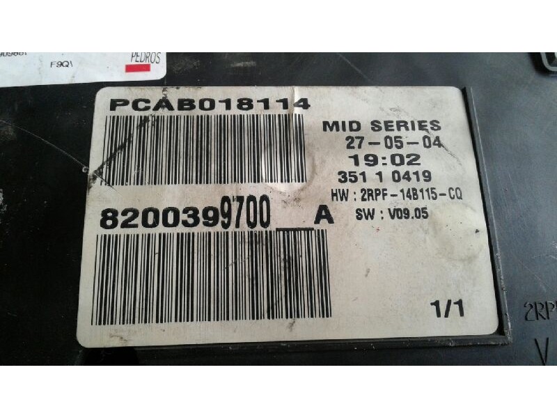 Recambio de cuadro instrumentos para renault megane ii berlina 5p confort authentique referencia OEM IAM 8200399700  