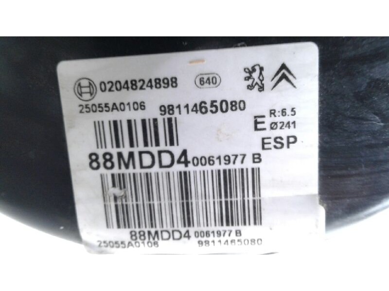 Recambio de servofreno para citroen c3 tonic referencia OEM IAM 9811465080  